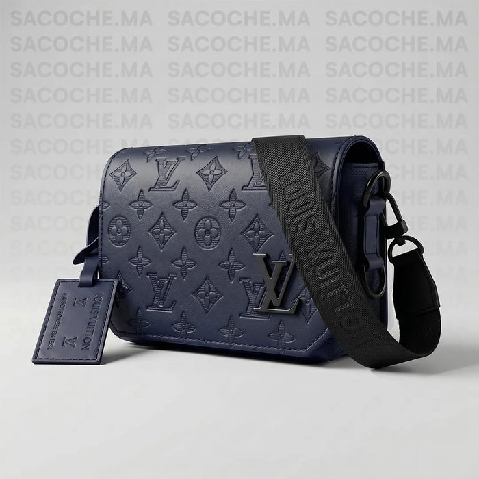 Sacoche LV monogram bleu marine : Main & Bandoulière