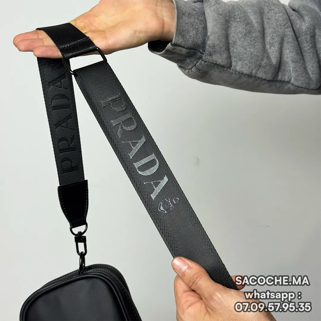 P r a d a Pochette Bandoulière Simple Noir