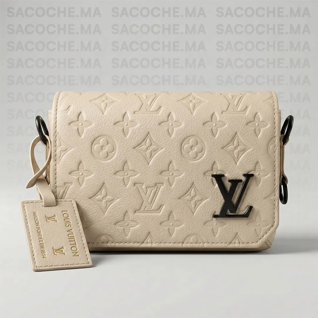 Sacoche LV monogram Beige : Main & Bandoulière