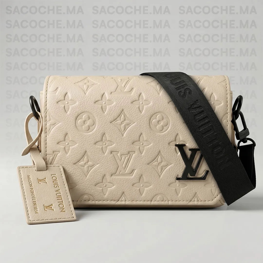 Sacoche LV monogram Beige : Main & Bandoulière