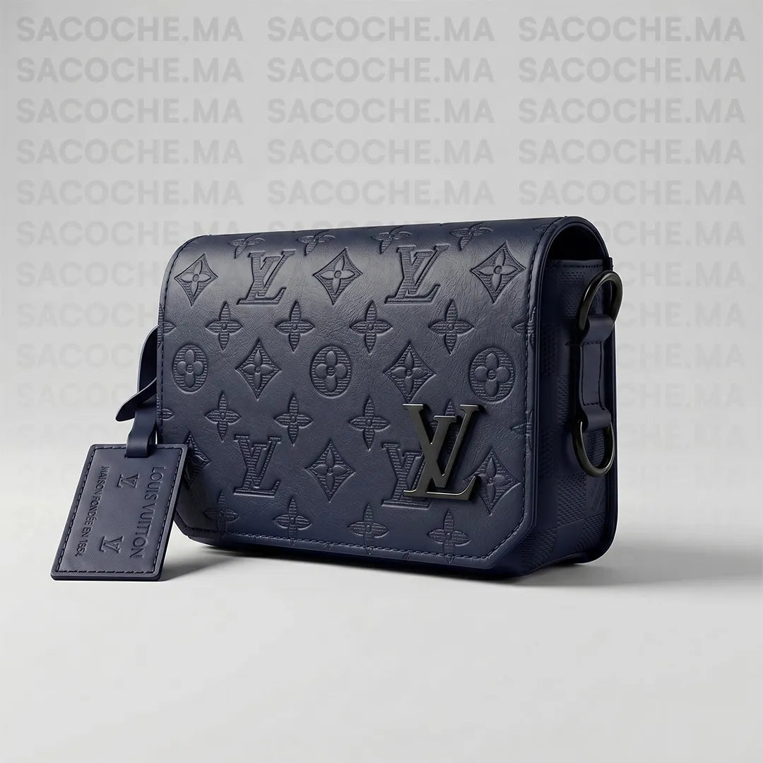 Sacoche LV monogram bleu marine : Main & Bandoulière