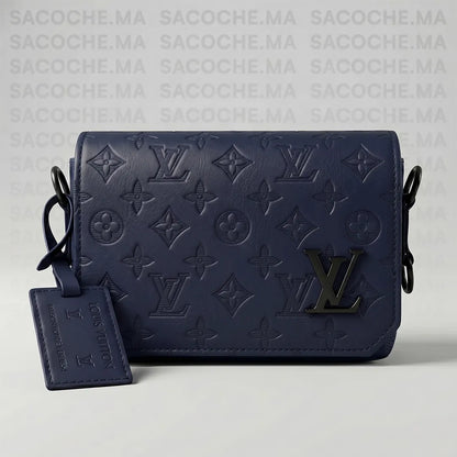 Sacoche LV monogram bleu marine : Main & Bandoulière