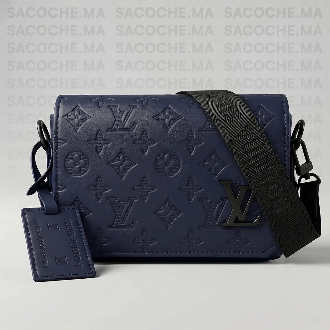 Sacoche LV monogram bleu marine : Main & Bandoulière