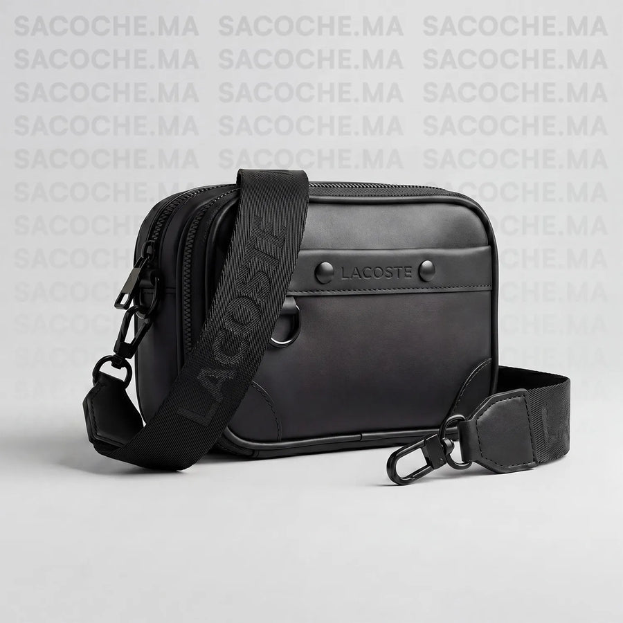 Pochette bandoulière LAC.O.STE Simple noir
