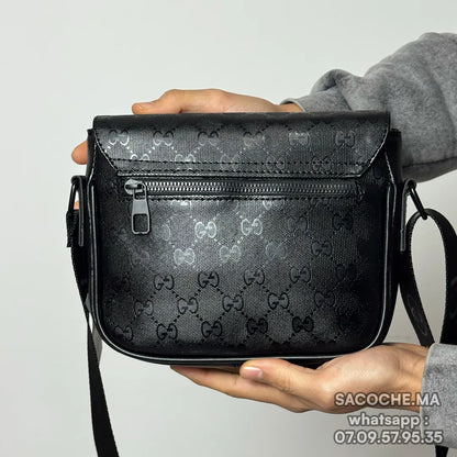 GG Monogram Noir Brillant  – 20x17CM