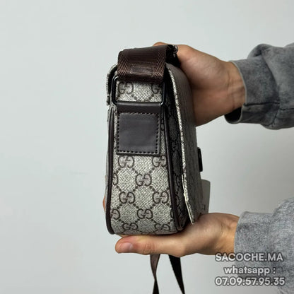 GG Monogram Beige*Marron – 20x17CM