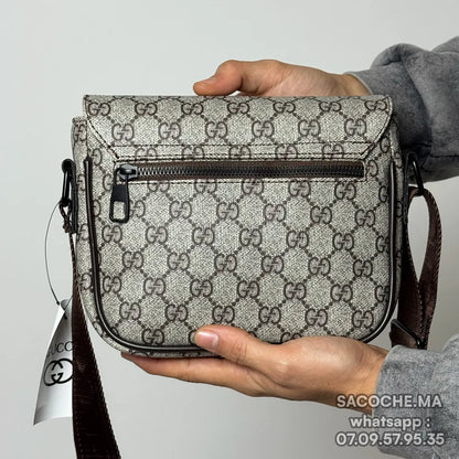 GG Monogram Beige*Marron – 20x17CM