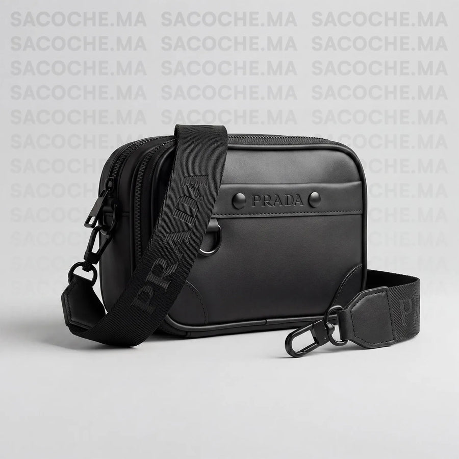 Pochette bandoulière PR.A.DA Simple noir