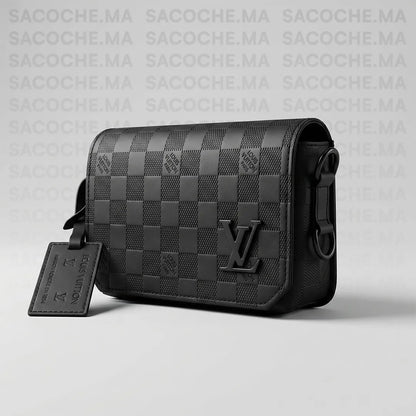 Sacoche LV damier noir : Main & Bandoulière