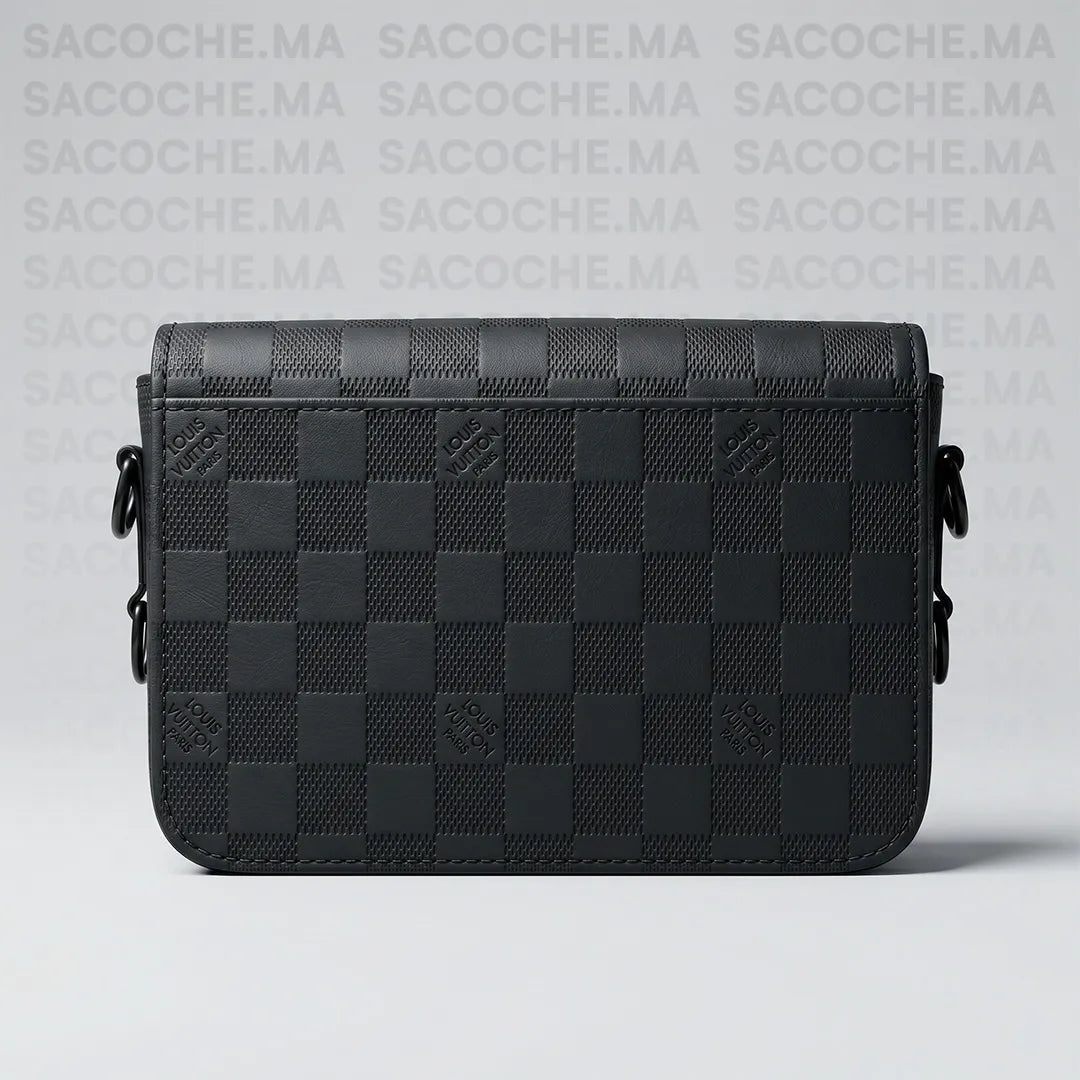 Sacoche LV damier noir : Main & Bandoulière