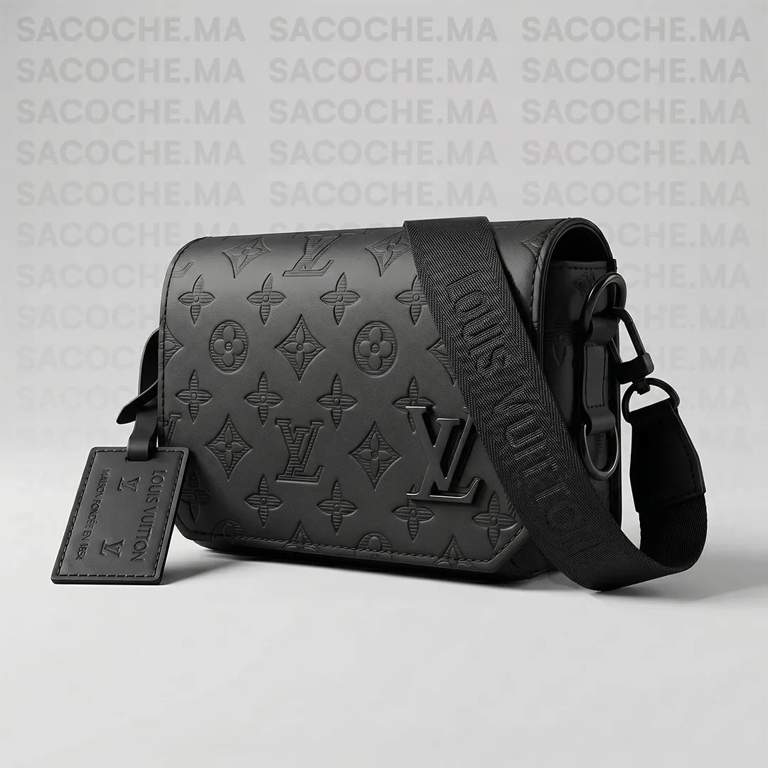 Sacoche LV monogram noir : Main & Bandoulière