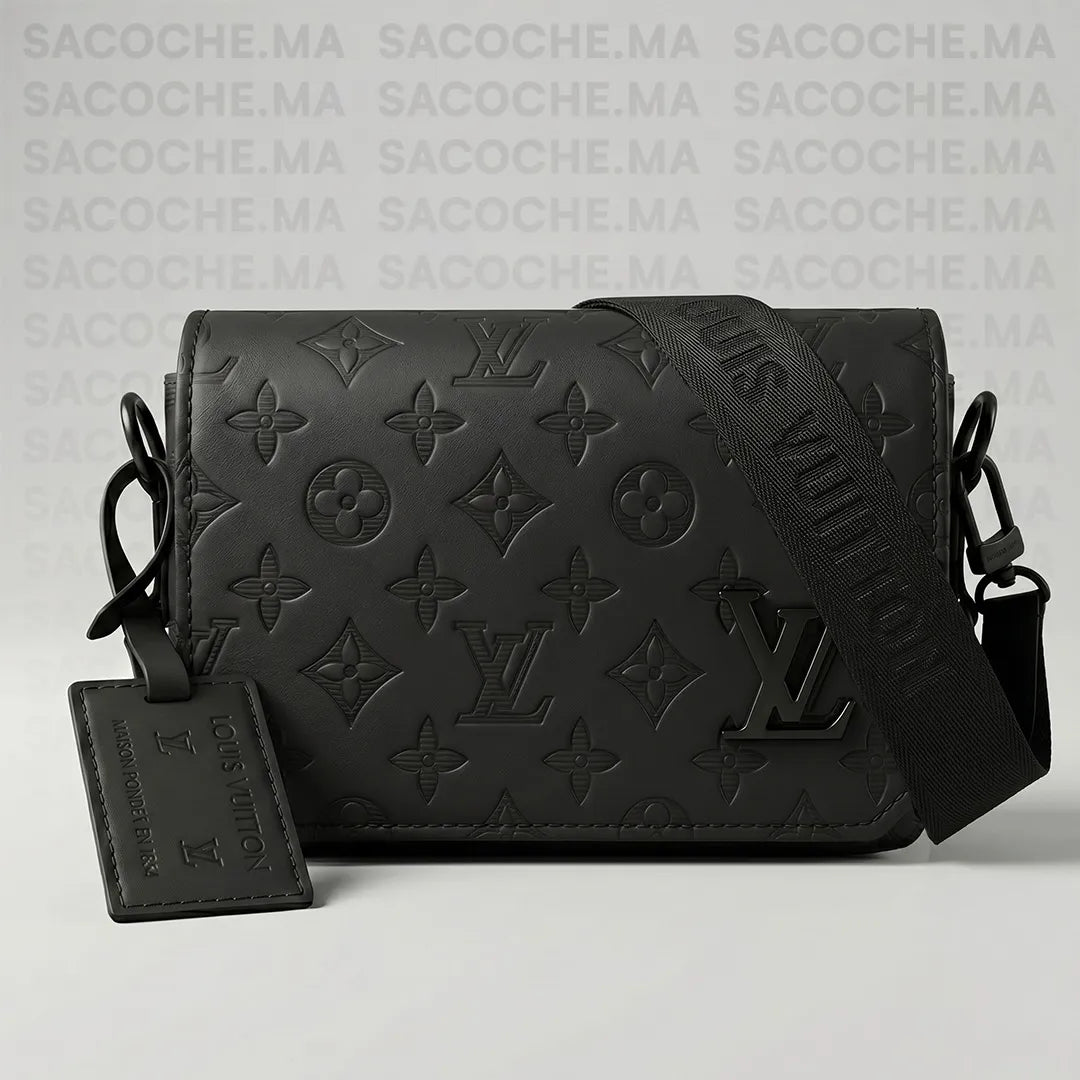 Sacoche LV monogram noir : Main & Bandoulière