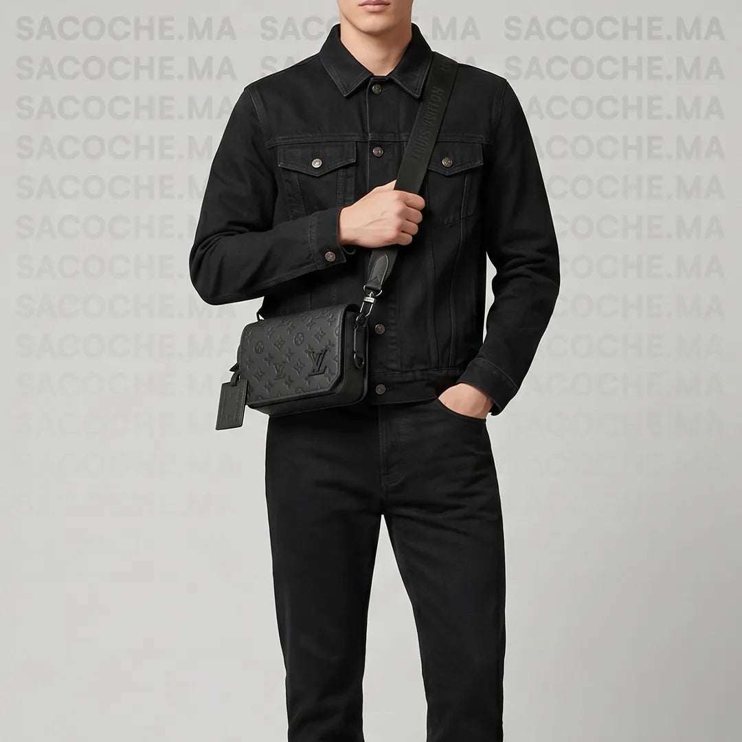 Sacoche LV monogram noir : Main & Bandoulière