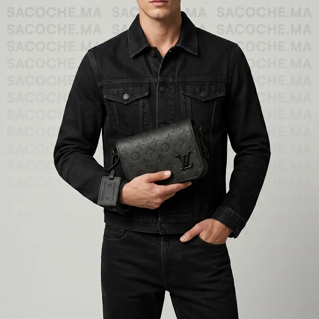 Sacoche LV monogram noir : Main & Bandoulière