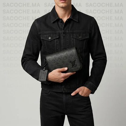 Sacoche LV monogram noir : Main & Bandoulière