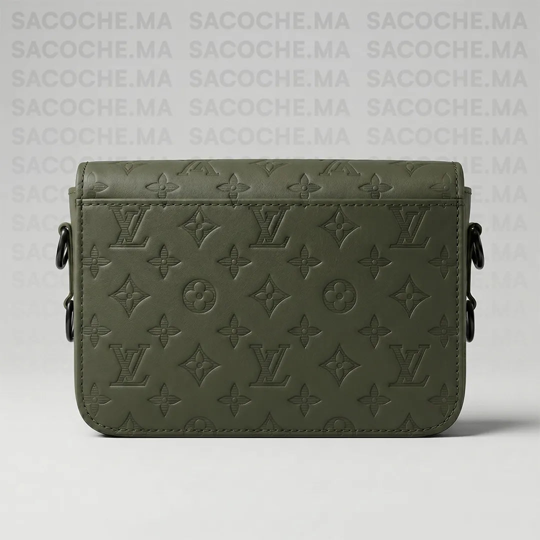 Sacoche LV monogram kaki : Main & Bandoulière