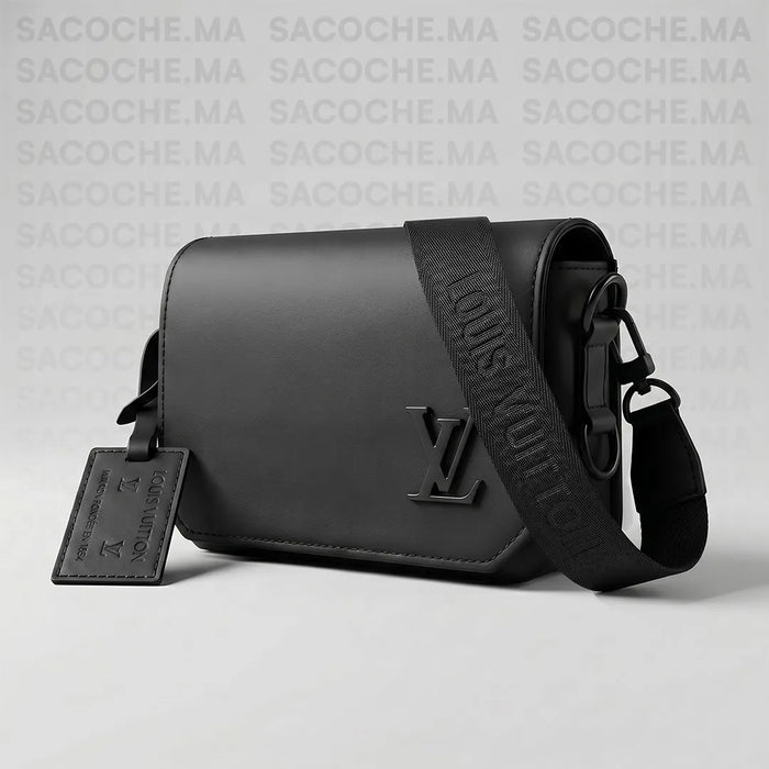 Sacoche LV simple noir : Main & Bandoulière