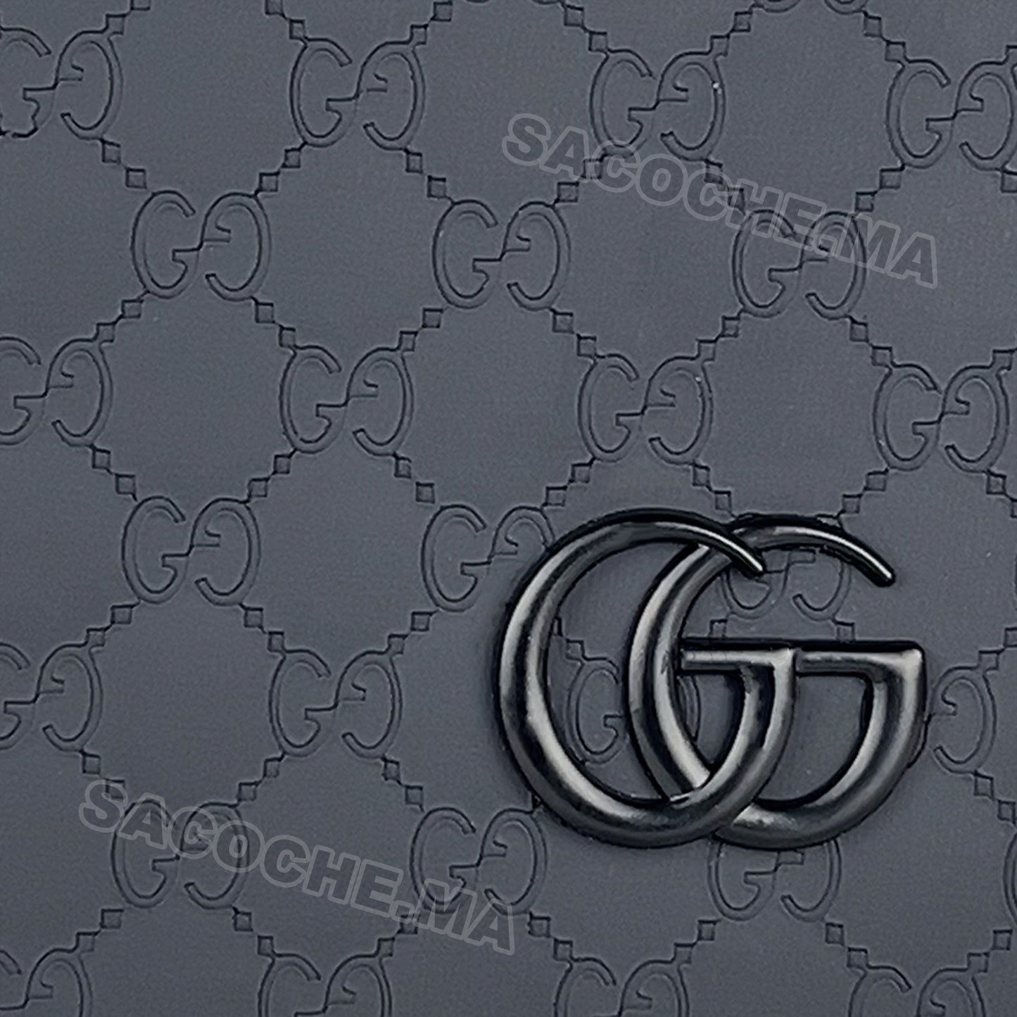 GG Sac bandoulière Monogram Noir – 20x17CM