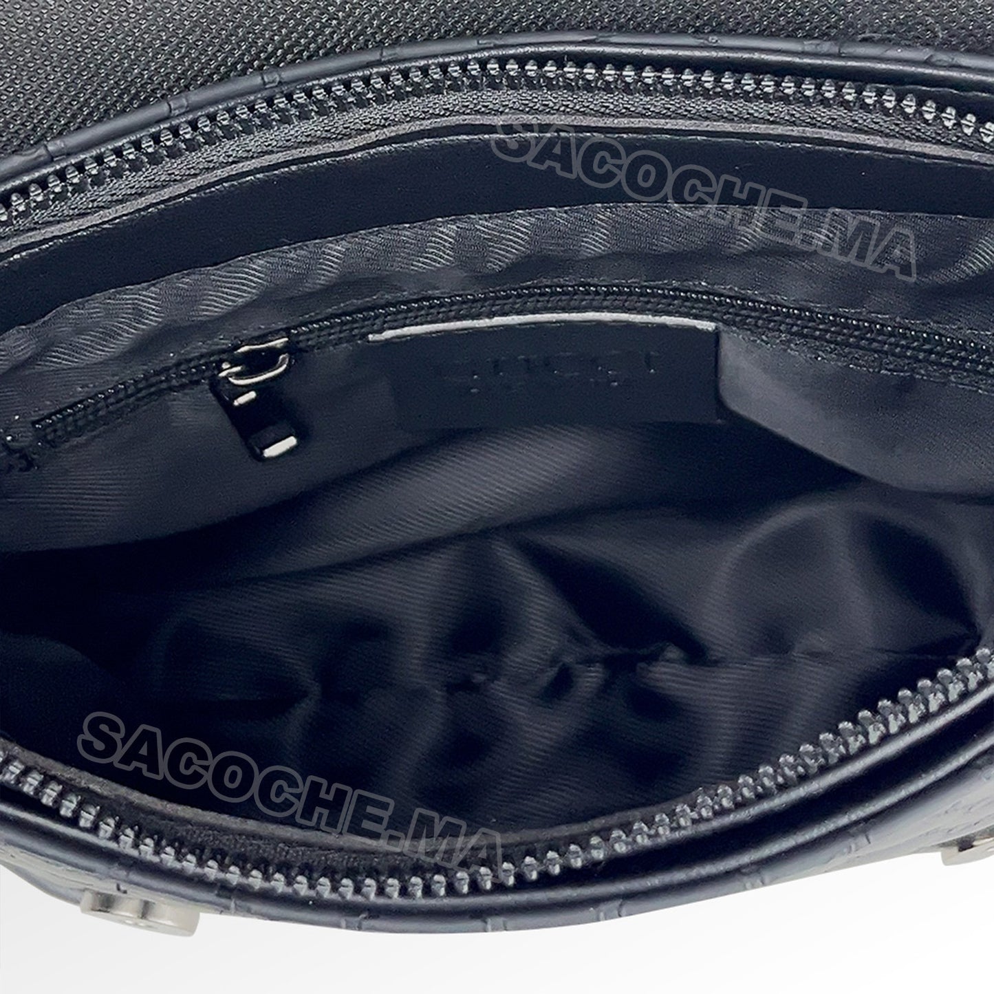 GG Sac bandoulière Monogram Noir – 20x17CM