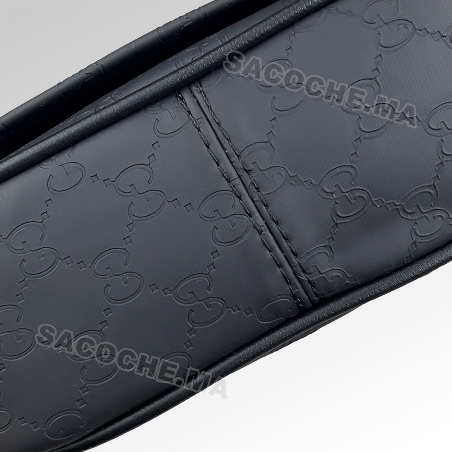 GG Sac bandoulière Monogram Noir – 20x17CM