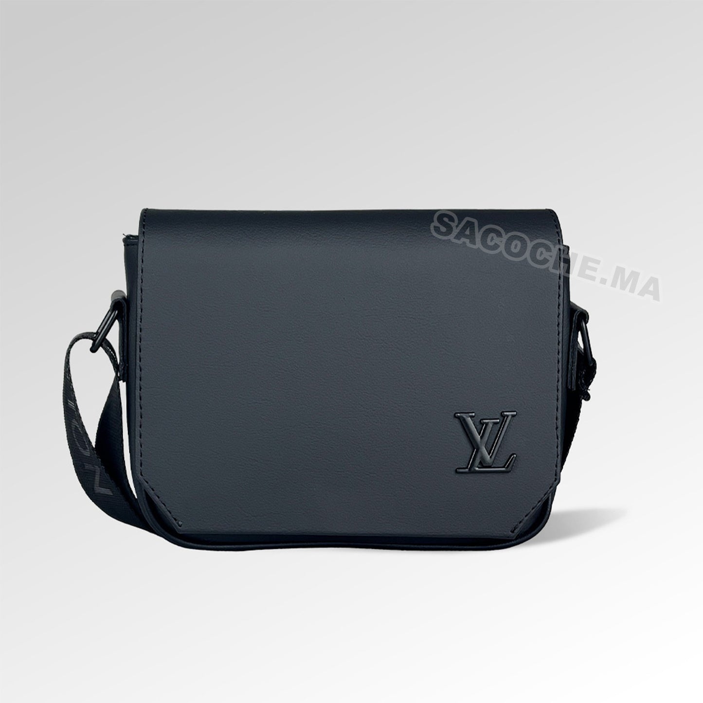 L.V Sac bandoulière Simple Noir – 20x17CM