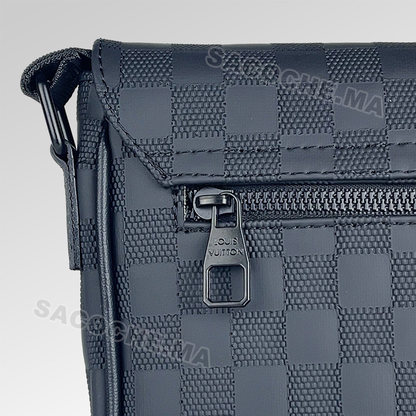L.V Sac bandoulière Damier Noir – 20x17CM