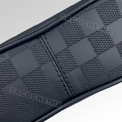 L.V Sac bandoulière Damier Noir – 20x17CM