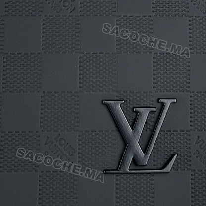 L.V Sac bandoulière Damier Noir – 24x20CM
