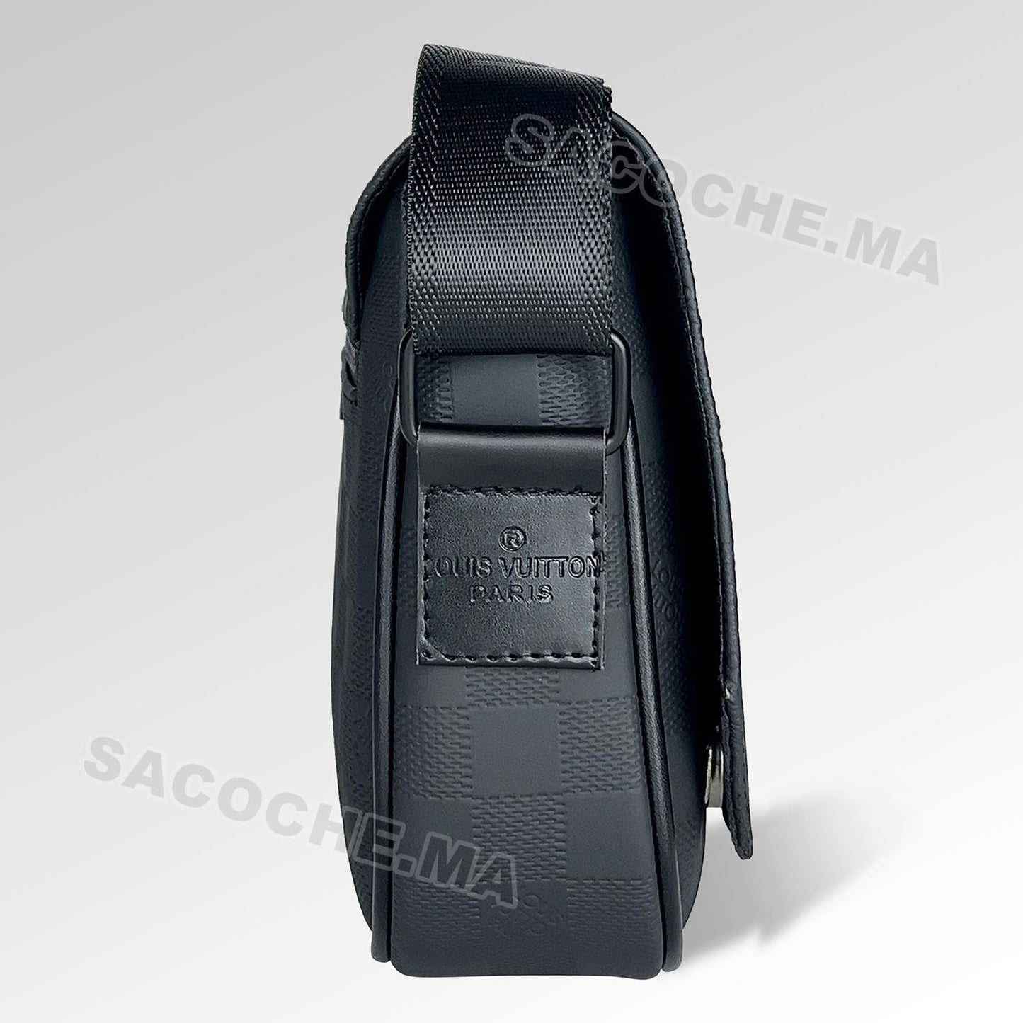 L.V Sac bandoulière Damier Noir – 24x20CM