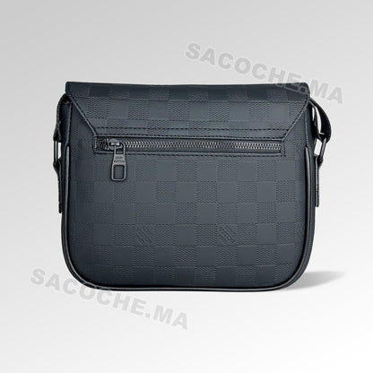 L.V Sac bandoulière Damier Noir – 24x20CM