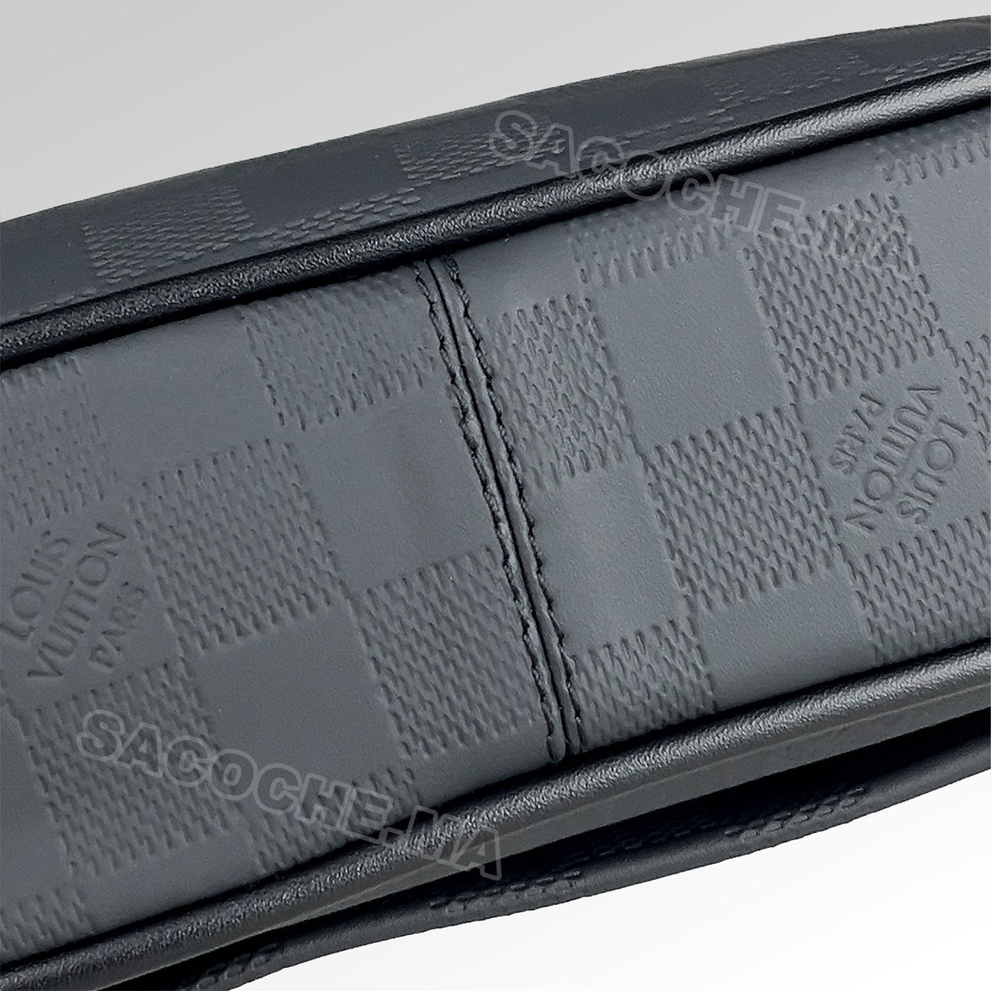 L.V Sac bandoulière Damier Noir – 24x20CM