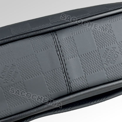 L.V Sac bandoulière Damier Noir – 24x20CM