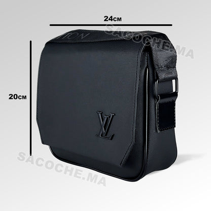 L.V Sac bandoulière Simple Noir – 24x20CM